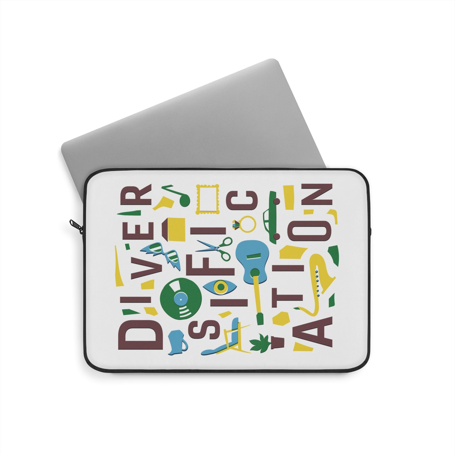 Diversification - White Laptop Sleeve