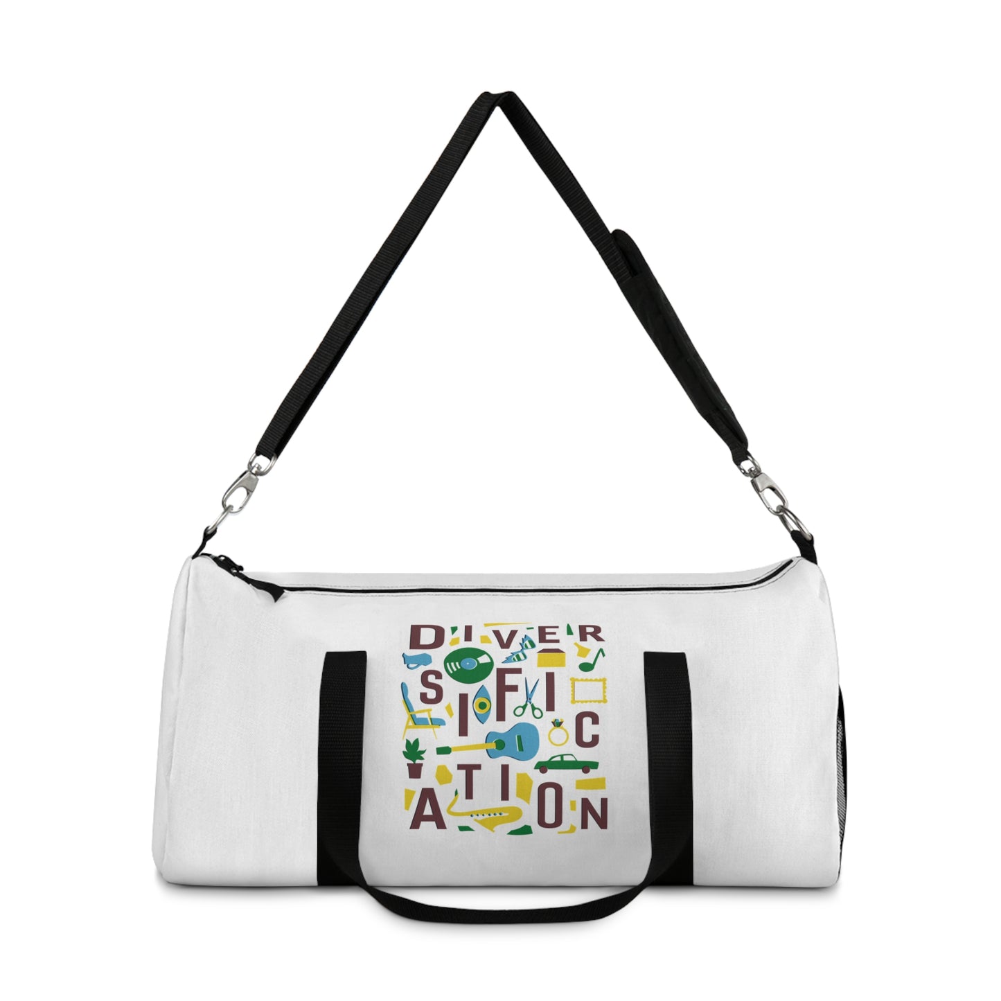 Diversification - White Duffel Bag
