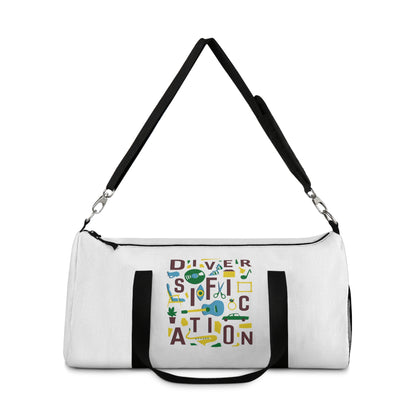 Diversification - White Duffel Bag