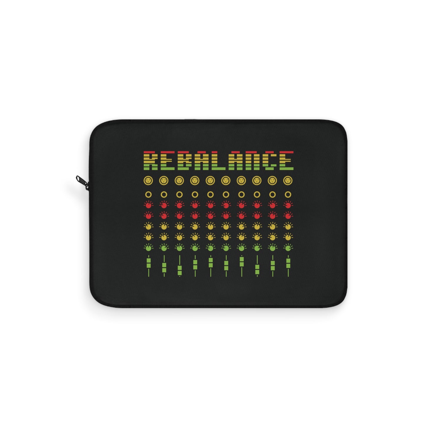 Rebalance - Black Laptop Sleeve