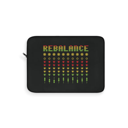 Rebalance - Black Laptop Sleeve