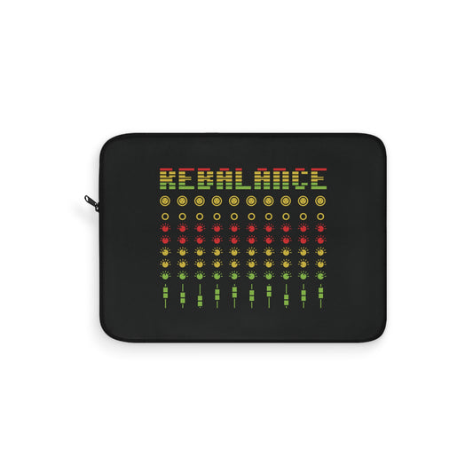 Rebalance - Black Laptop Sleeve