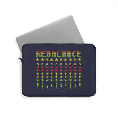 Rebalance - Navy Blue Laptop Sleeve