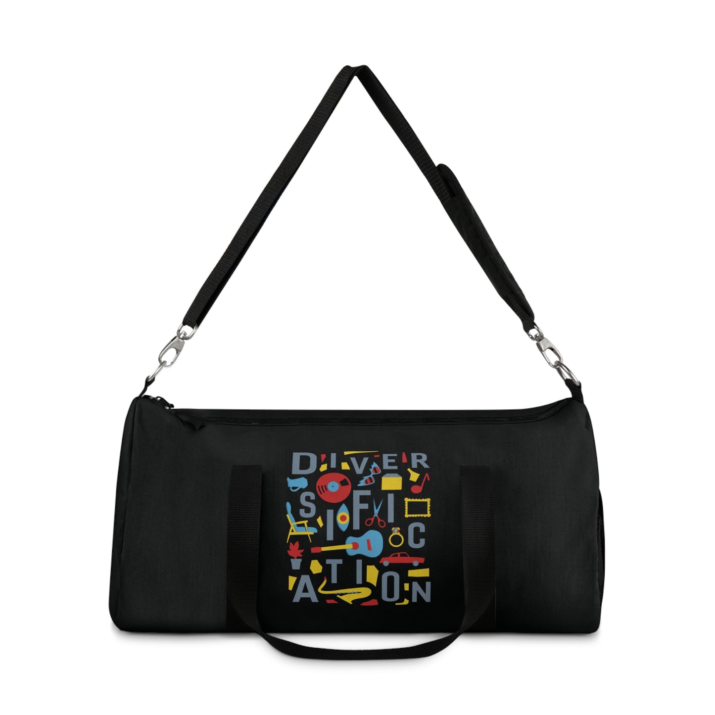 Diversification - Black Duffel Bag