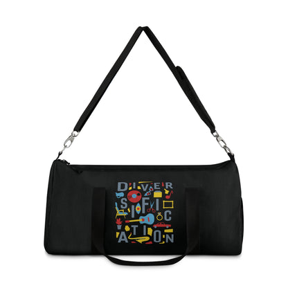 Diversification - Black Duffel Bag