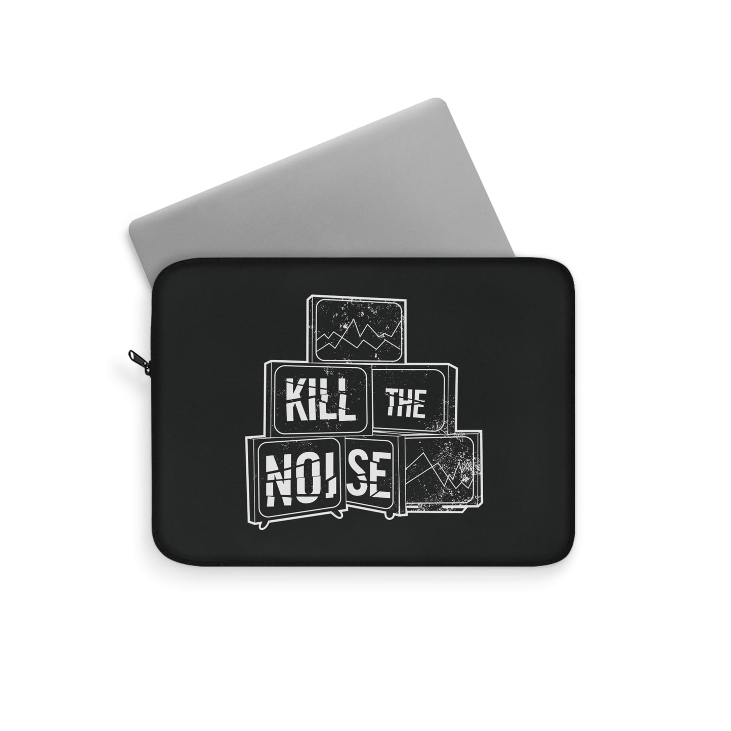 Kill the Noise - Black Laptop Sleeve