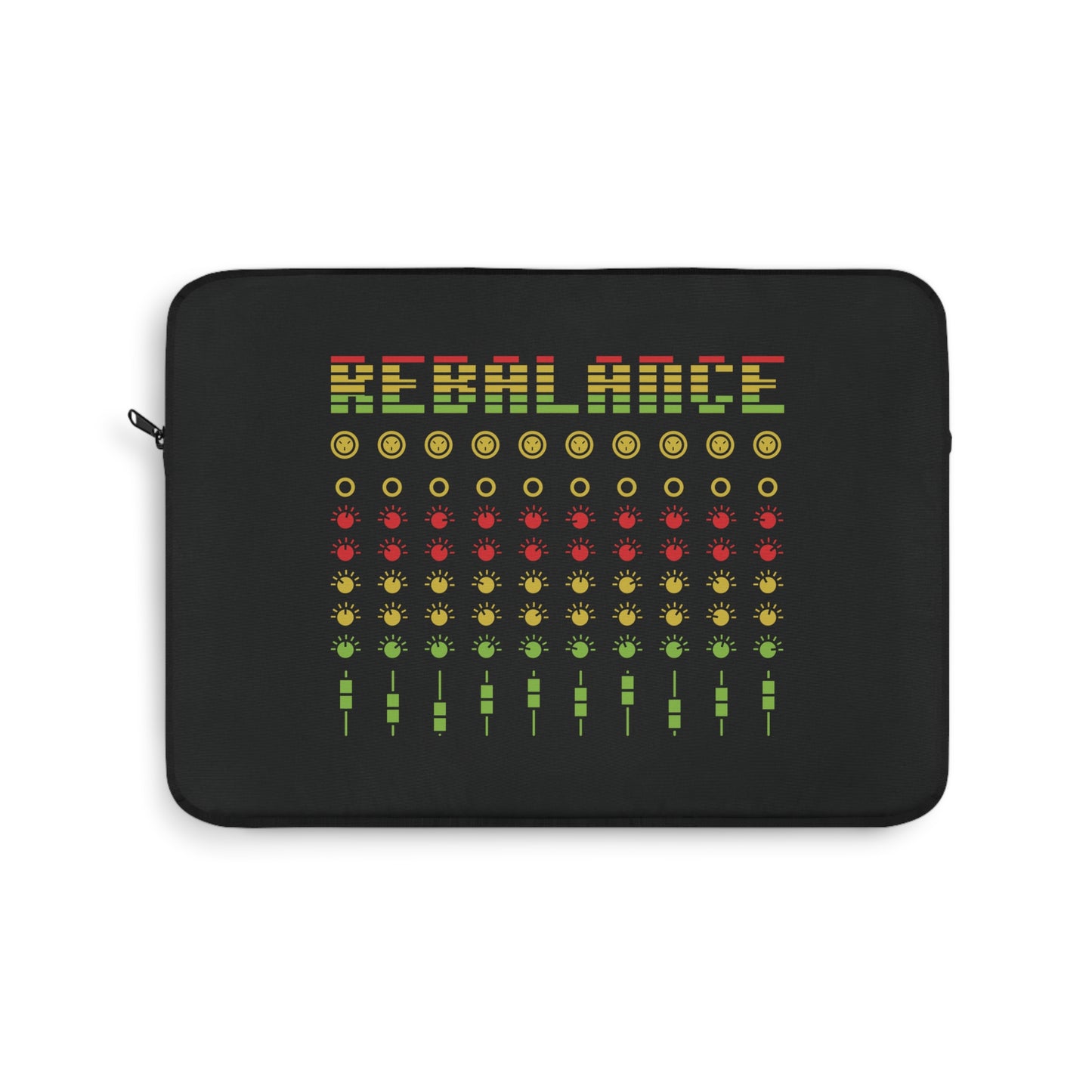 Rebalance - Black Laptop Sleeve