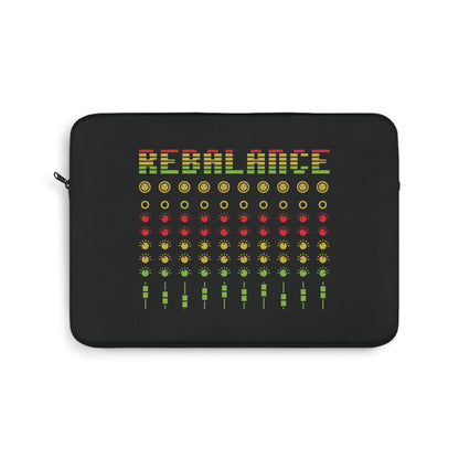 Rebalance - Black Laptop Sleeve