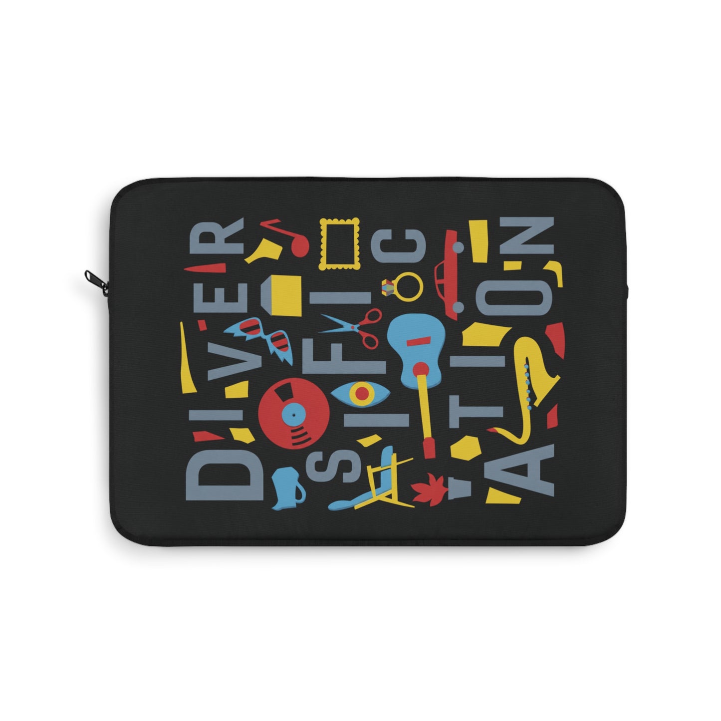 Diversification - Black Laptop Sleeve