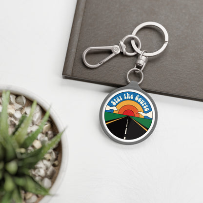 Stay the Course  - Keyring Tag