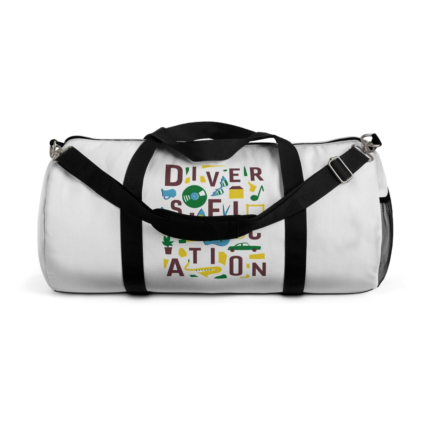 Diversification - White Duffel Bag