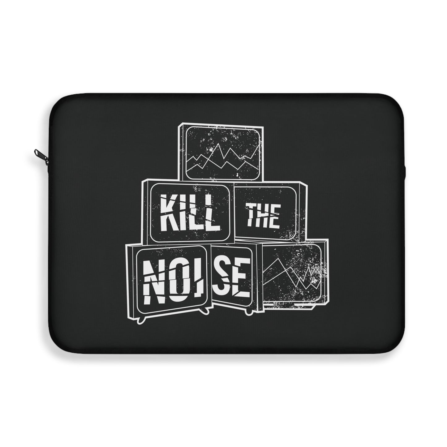 Kill the Noise - Black Laptop Sleeve