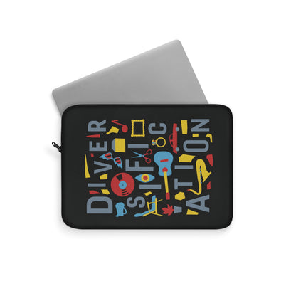 Diversification - Black Laptop Sleeve