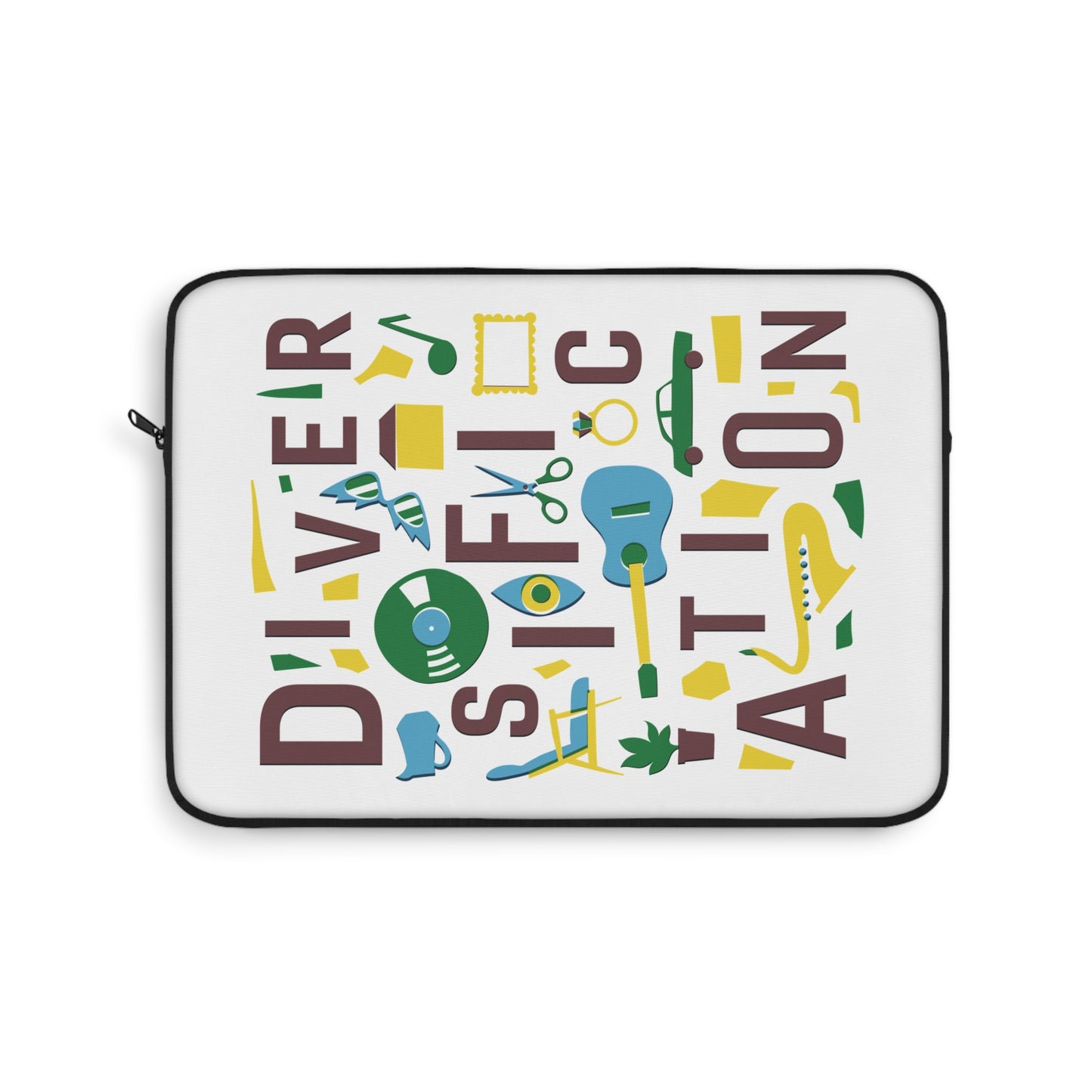 Diversification - White Laptop Sleeve