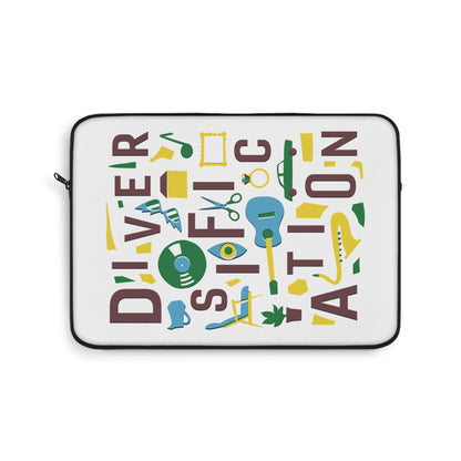 Diversification - White Laptop Sleeve