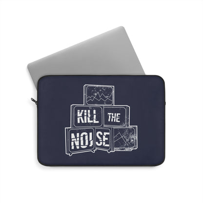 Kill the Noise - Navy Blue Laptop Sleeve