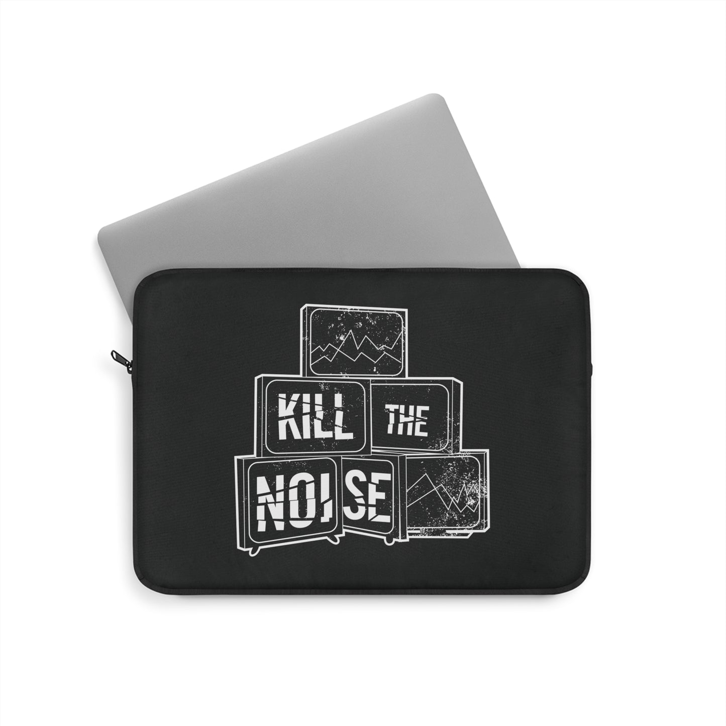 Kill the Noise - Black Laptop Sleeve