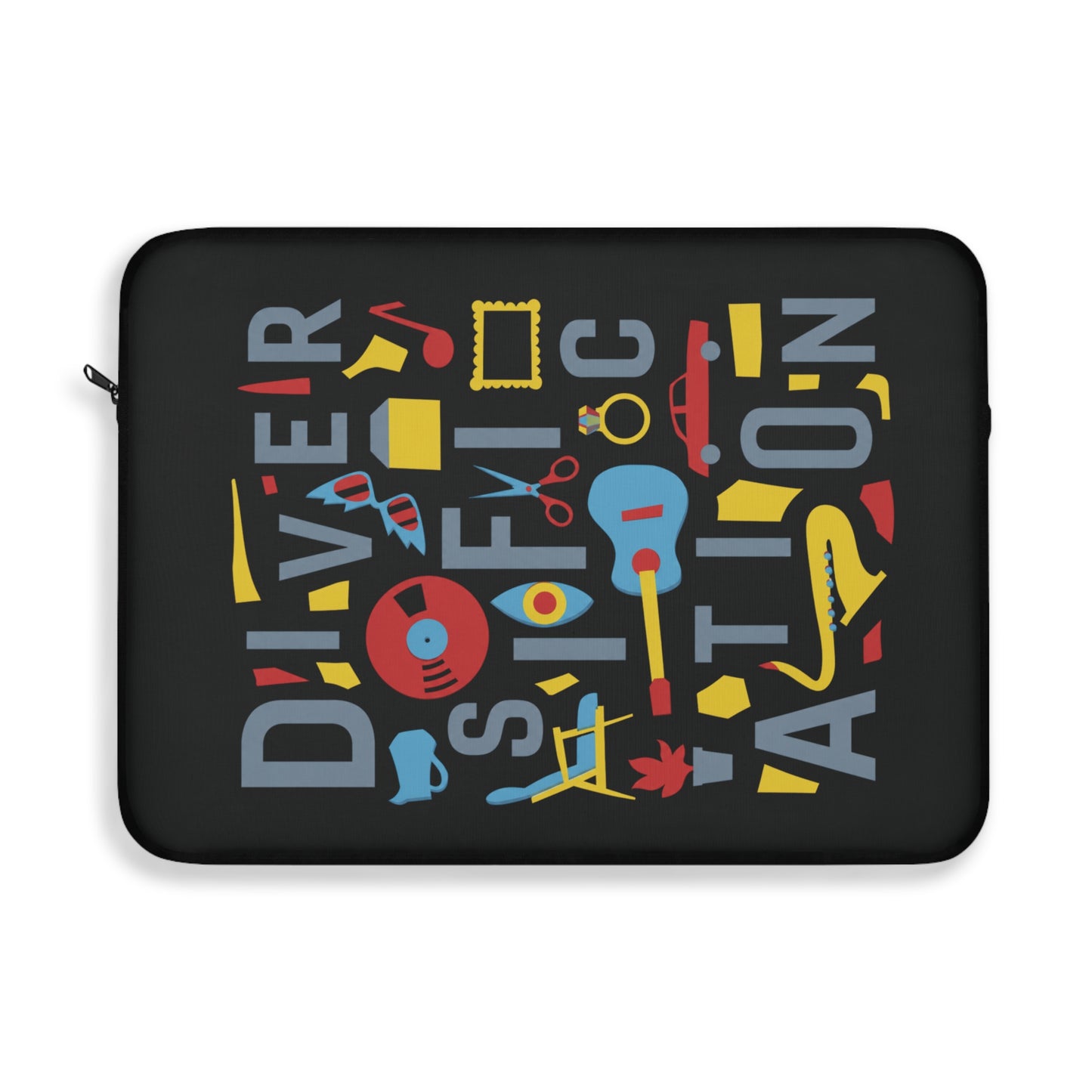 Diversification - Black Laptop Sleeve