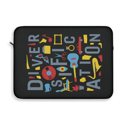 Diversification - Black Laptop Sleeve