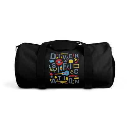 Diversification - Black Duffel Bag