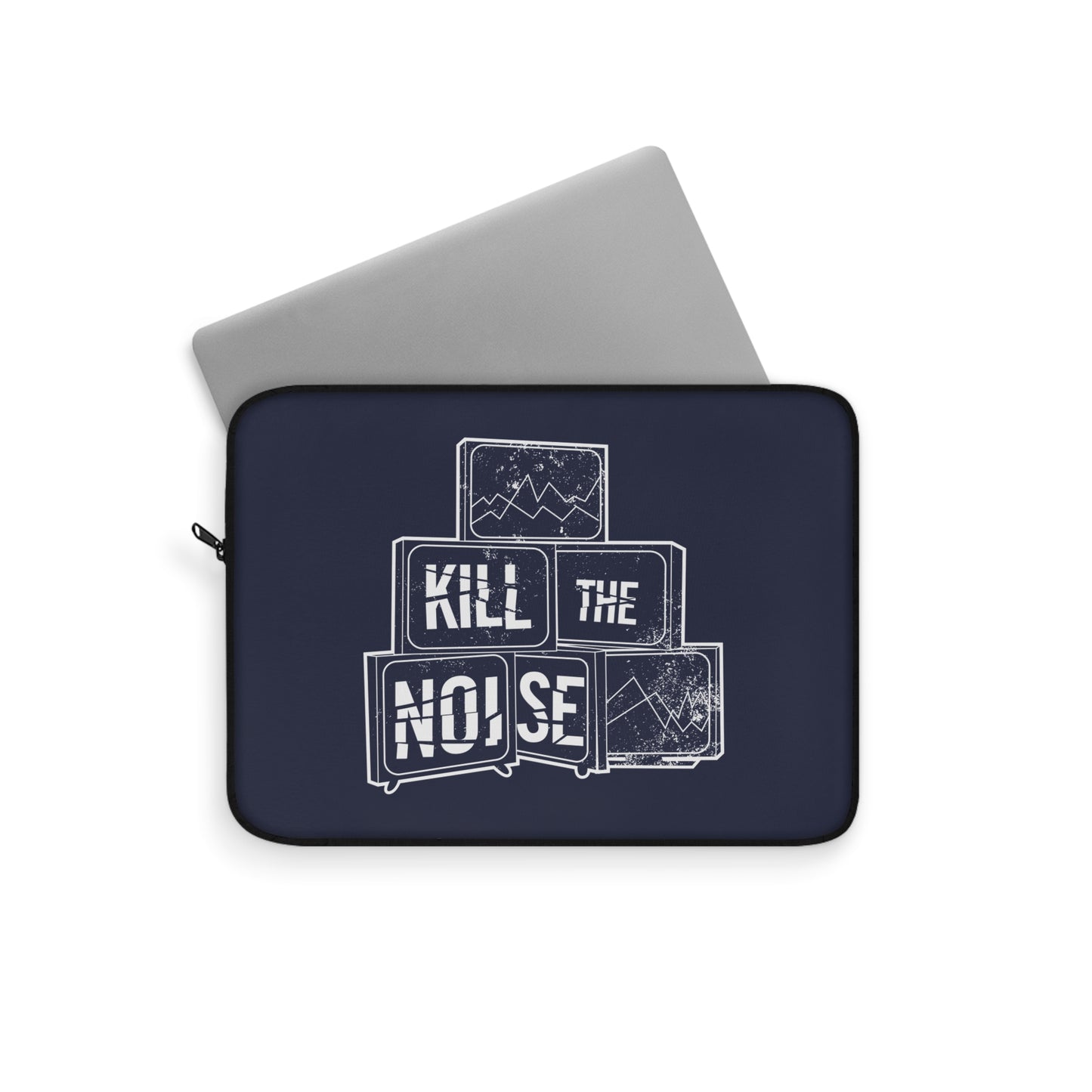 Kill the Noise - Navy Blue Laptop Sleeve