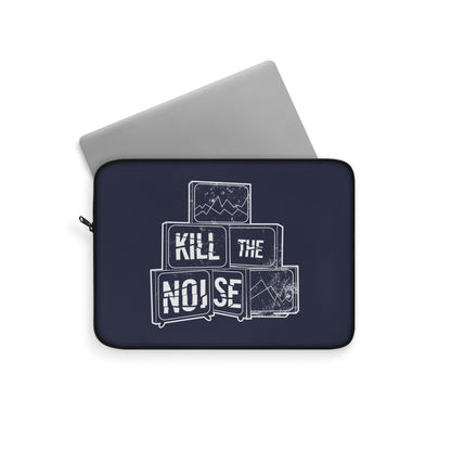 Kill the Noise - Navy Blue Laptop Sleeve
