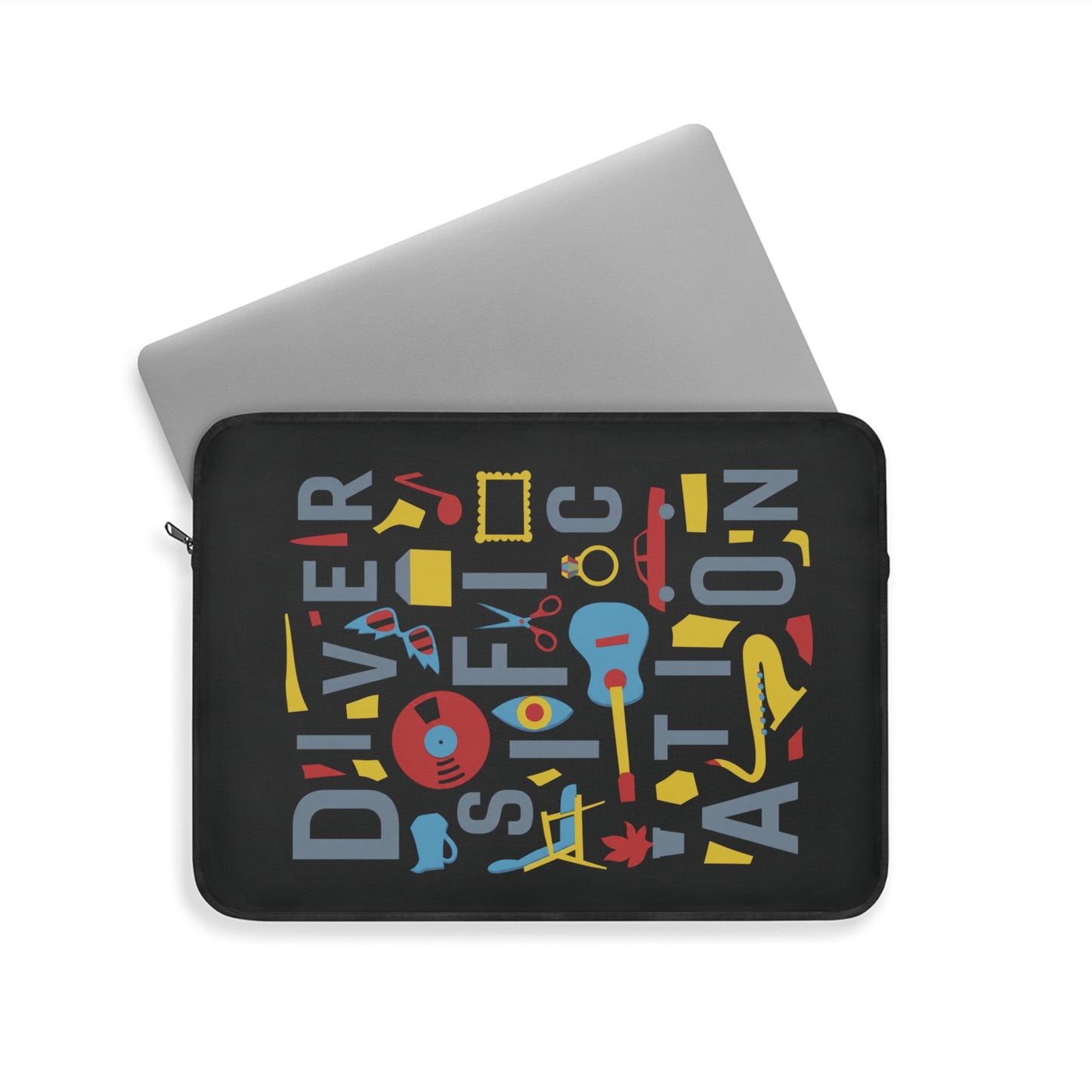 Diversification - Black Laptop Sleeve