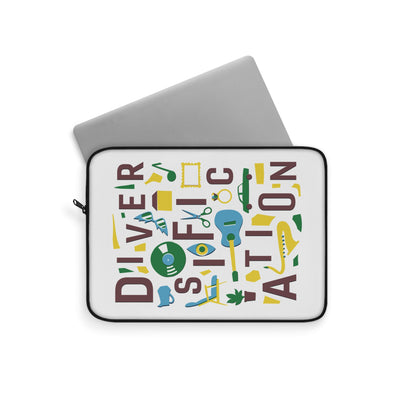 Diversification - White Laptop Sleeve