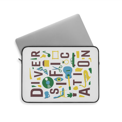 Diversification - White Laptop Sleeve