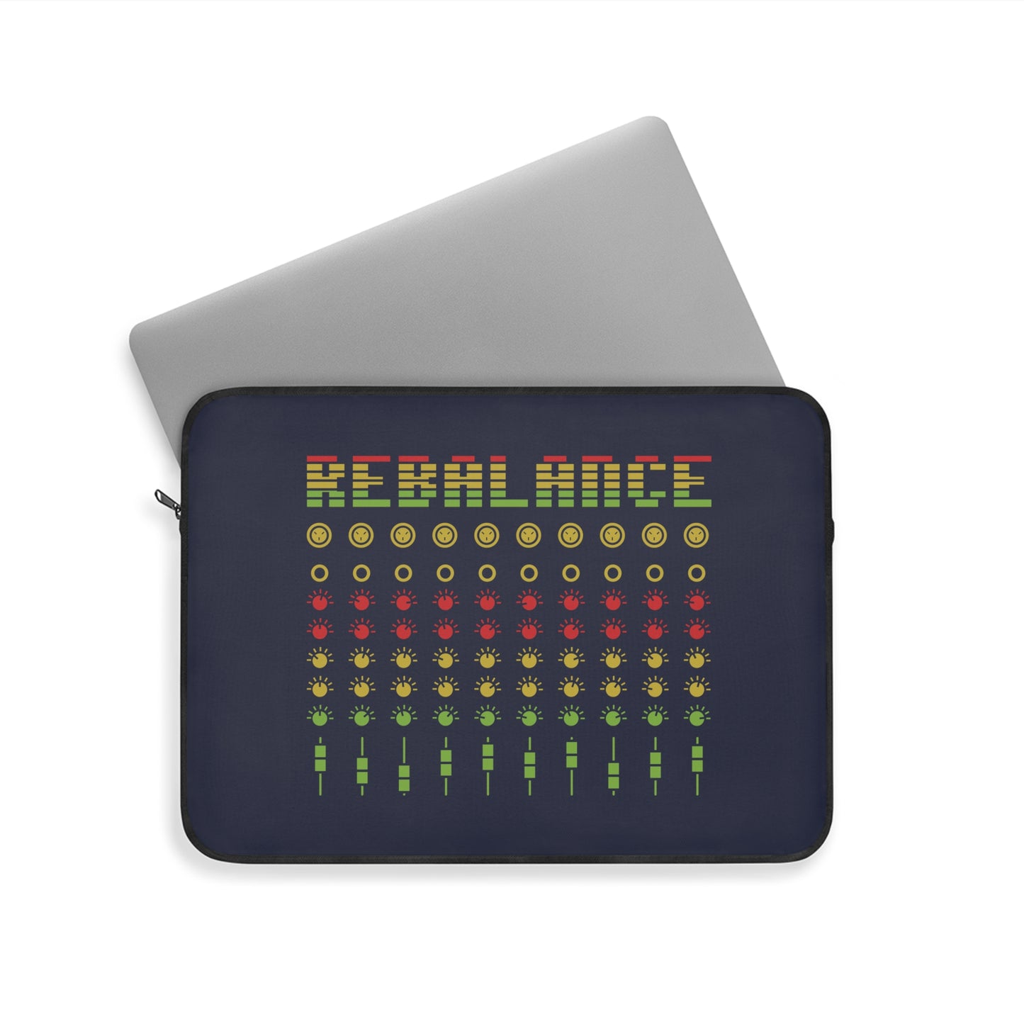 Rebalance - Navy Blue Laptop Sleeve