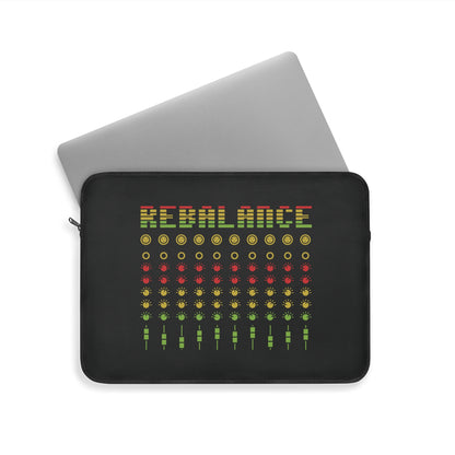 Rebalance - Black Laptop Sleeve