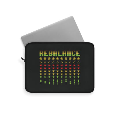Rebalance - Black Laptop Sleeve
