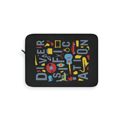 Diversification - Black Laptop Sleeve