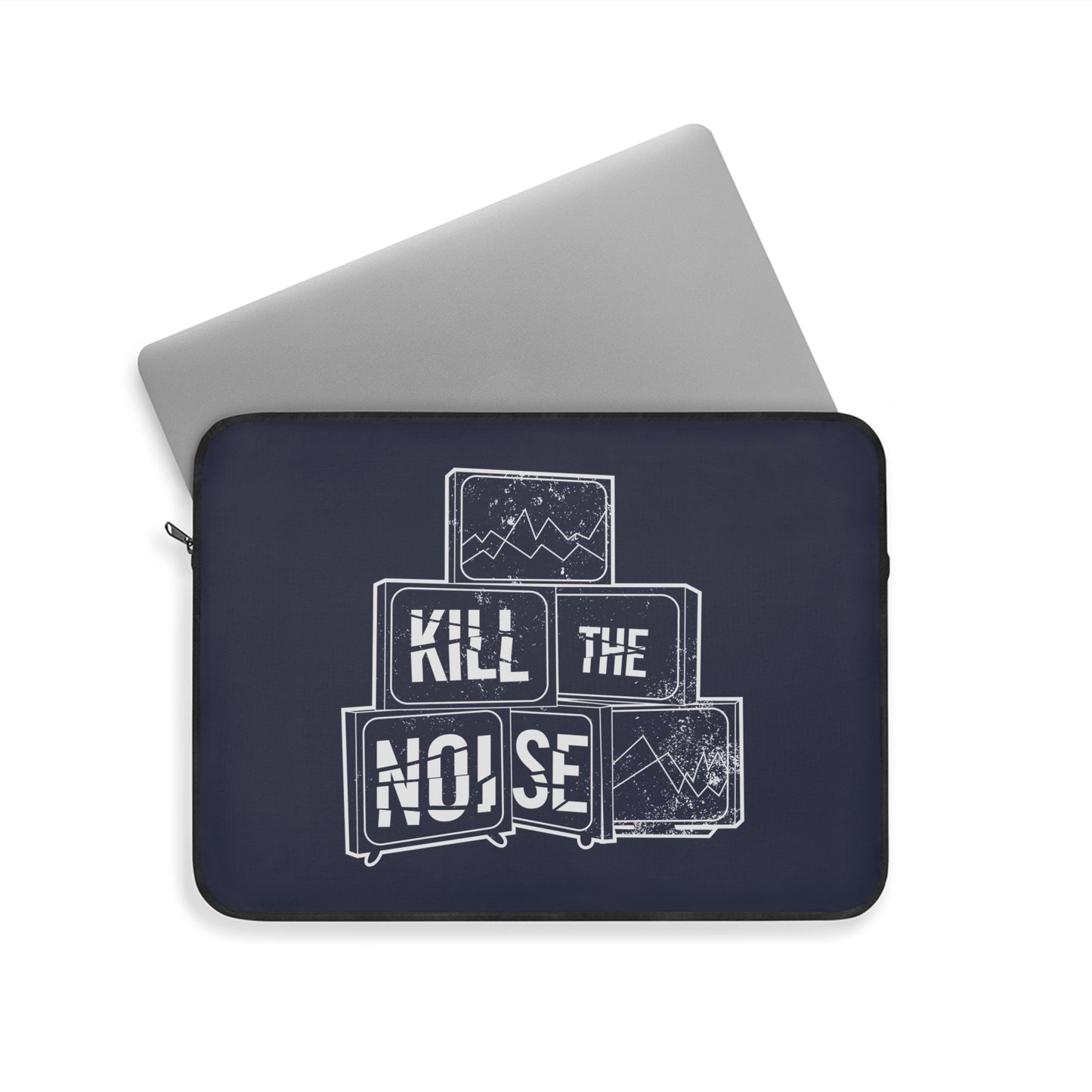 Kill the Noise - Navy Blue Laptop Sleeve