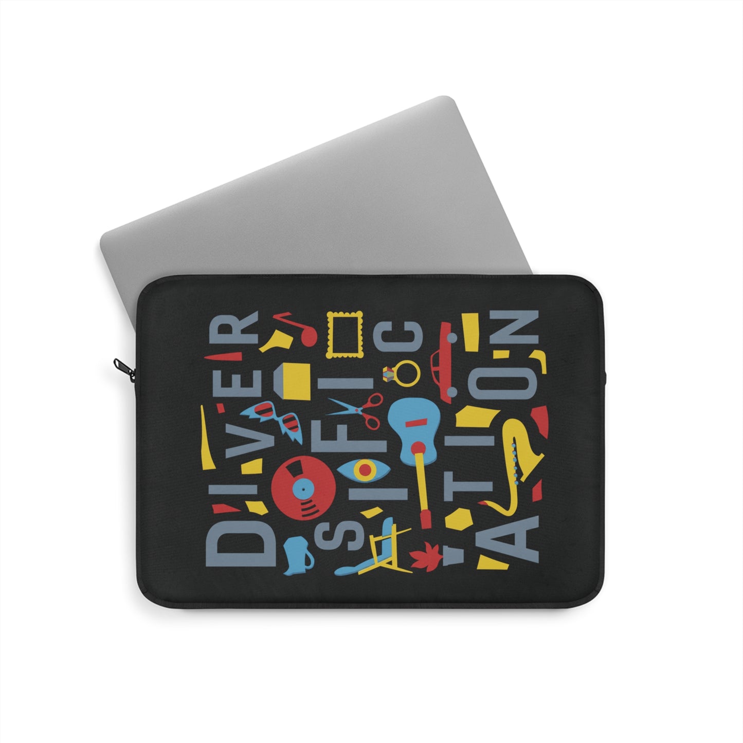 Diversification - Black Laptop Sleeve
