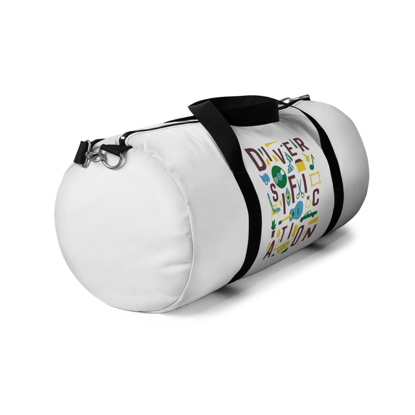 Diversification - White Duffel Bag