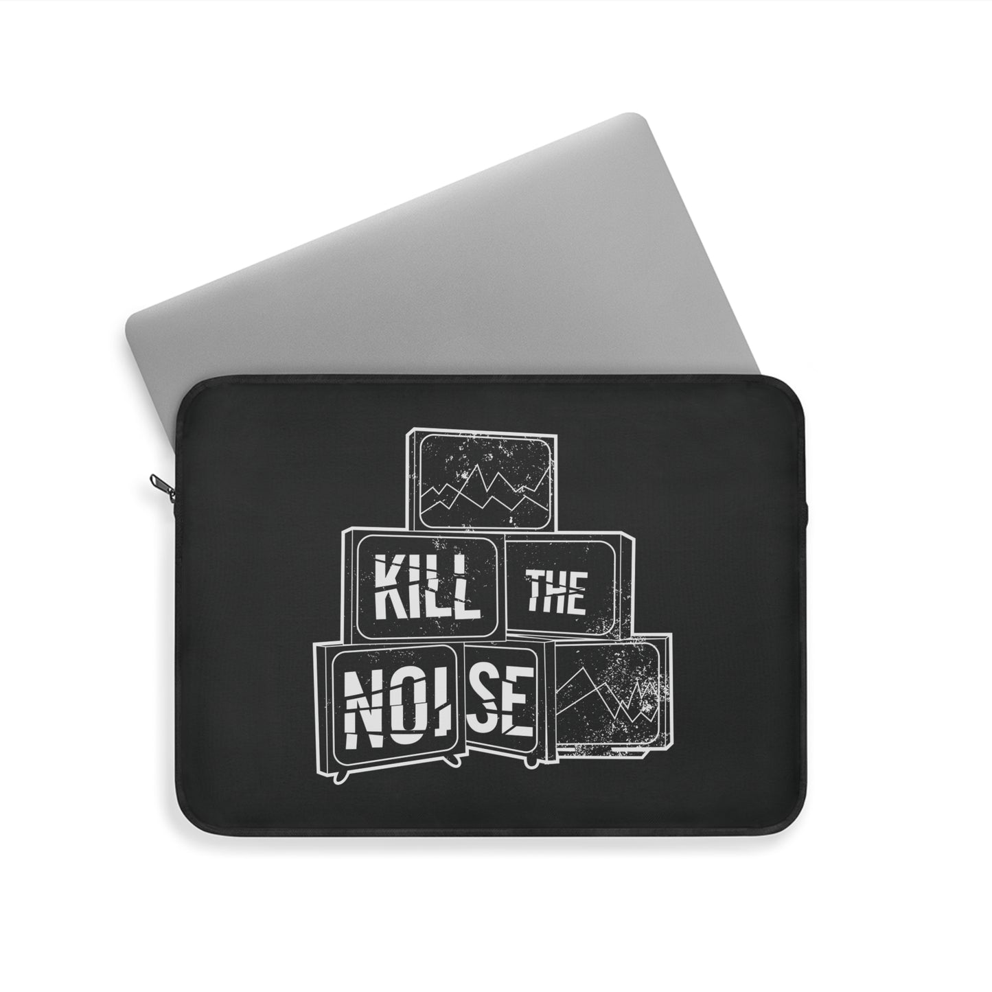 Kill the Noise - Black Laptop Sleeve