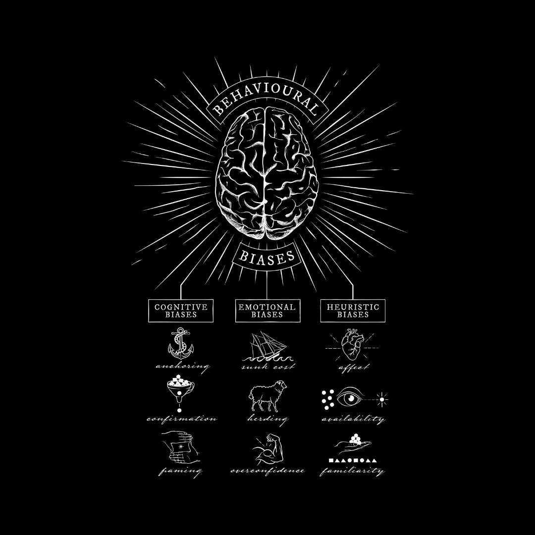 Behavioural Biases art work black