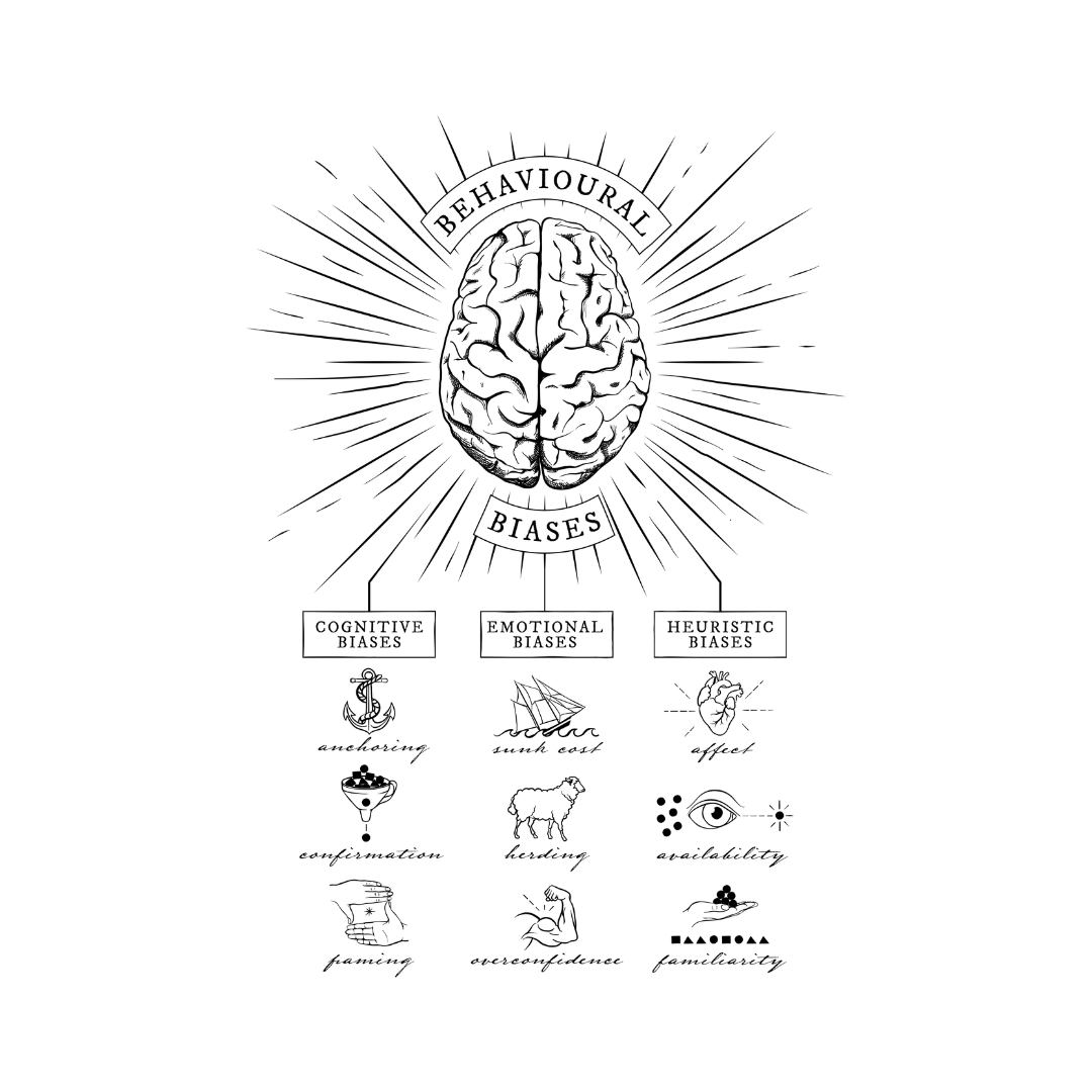 Behavioural Biases art work white