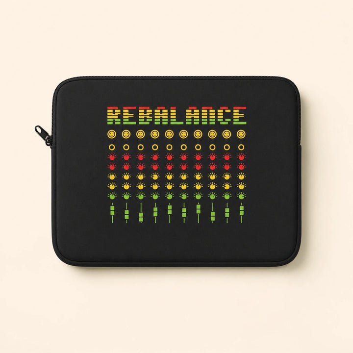 Rebalance - Black Laptop Sleeve