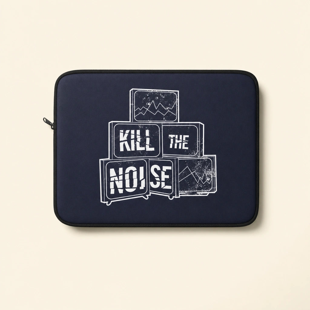 Kill the Noise - Navy Blue Laptop Sleeve