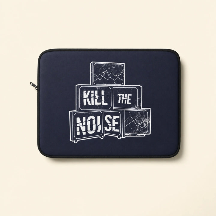 Kill the Noise - Navy Blue Laptop Sleeve