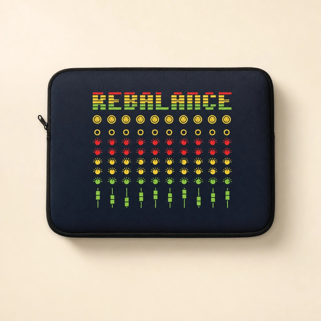 Rebalance - Navy Blue Laptop Sleeve