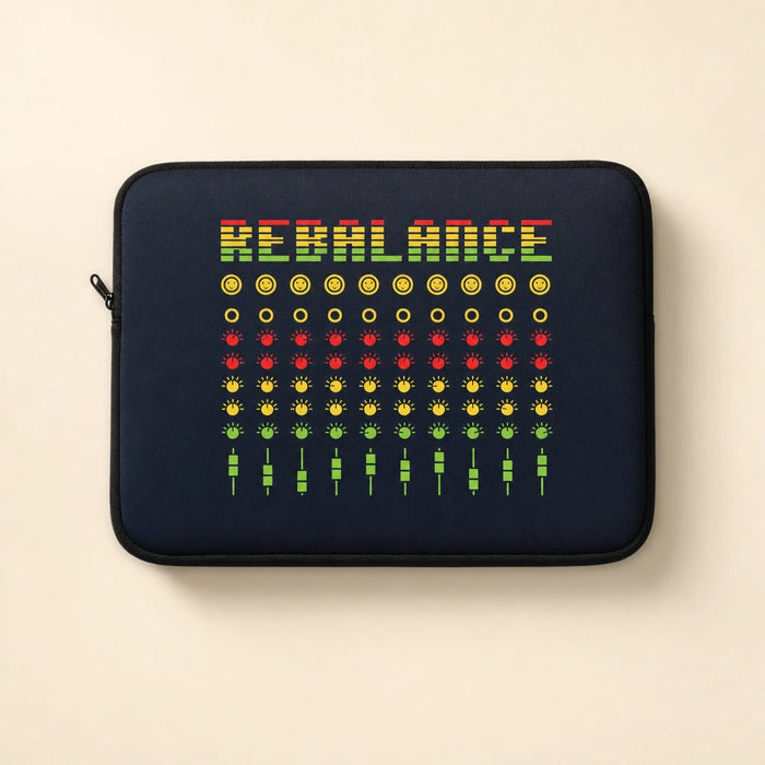 Rebalance - Navy Blue Laptop Sleeve