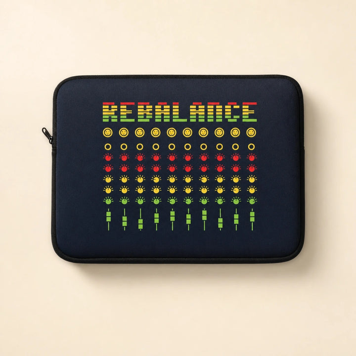 Rebalance - Navy Blue Laptop Sleeve