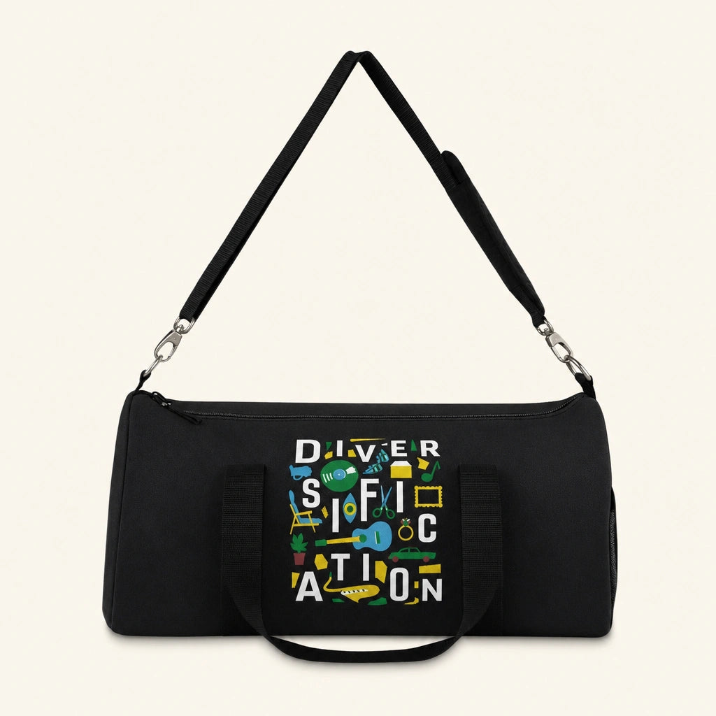 Diversification - Black Duffel Bag