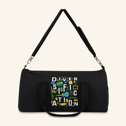 Diversification - Black Duffel Bag