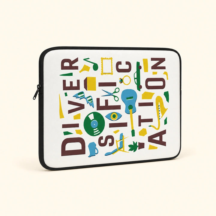 Diversification - White Laptop Sleeve